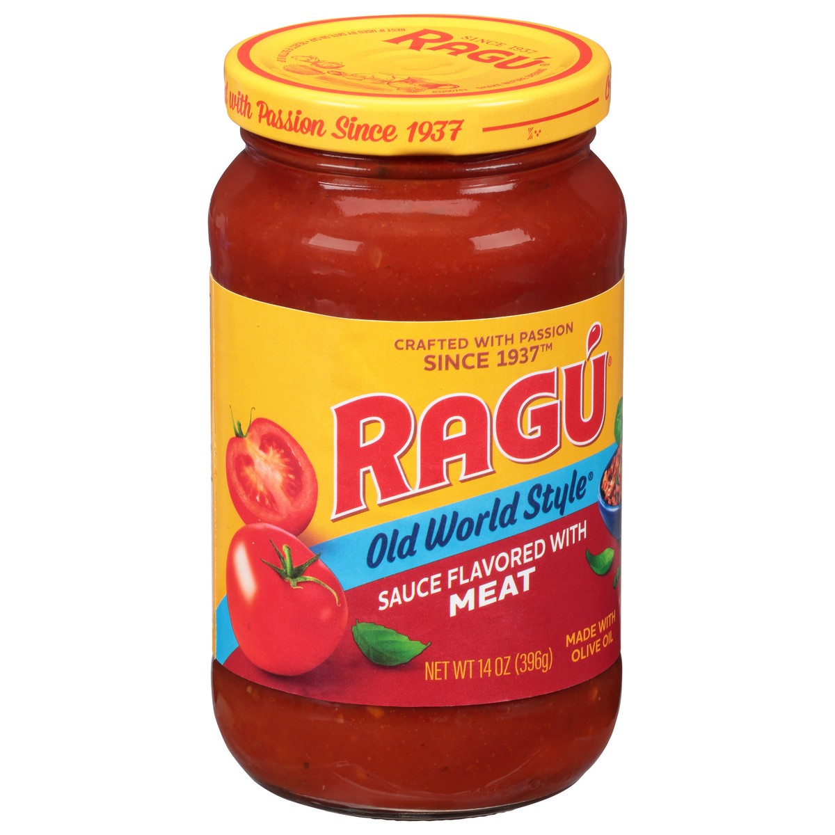 slide 4 of 11, Ragu Old World Style Flavored with Meat Sauce 14 oz, 14 oz