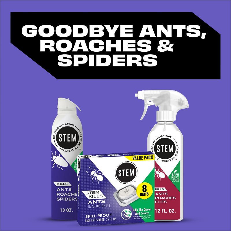 slide 6 of 11, STEM Ant-Roach-Spider Indoor Insect Killer Bug Spray - 10oz, 10 oz