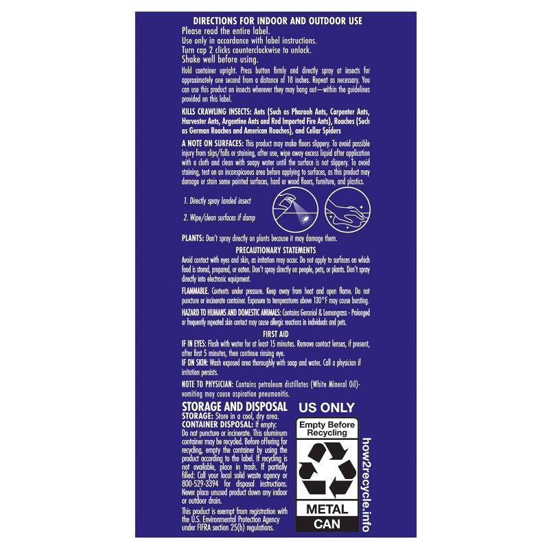 slide 9 of 11, STEM Ant-Roach-Spider Indoor Insect Killer Bug Spray - 10oz, 10 oz
