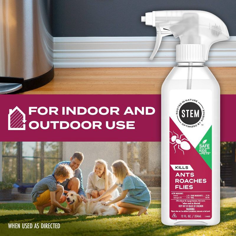 slide 6 of 10, STEM Ant-Roach- Fly Insect Killer Bug Spray - 12oz, 12 oz