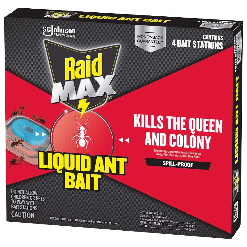 slide 12 of 13, Raid Max Liquid Indoor Ant Traps - 4ct, 4 ct