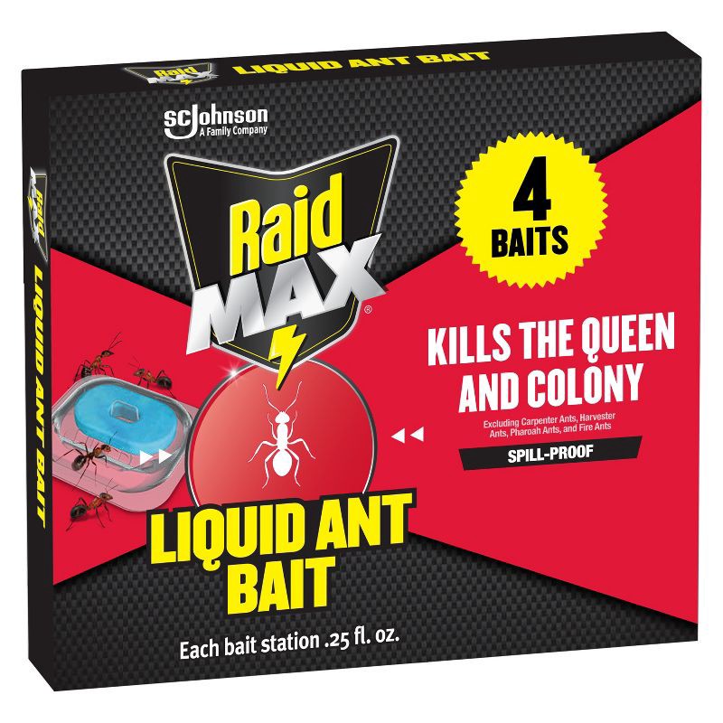 slide 1 of 13, Raid Max Liquid Indoor Ant Traps - 4ct, 4 ct
