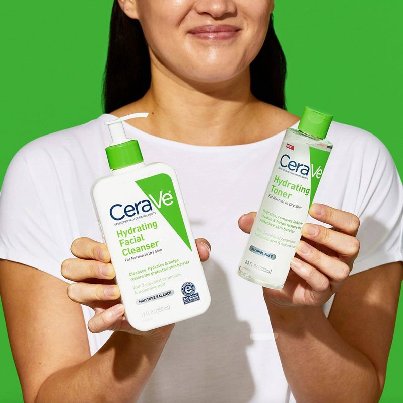 slide 14 of 17, CeraVe Hydrating Toner for Face, Alcohol Free Facial Toner for Normal to Dry Skin - 6.8 fl oz, 6.8 fl oz