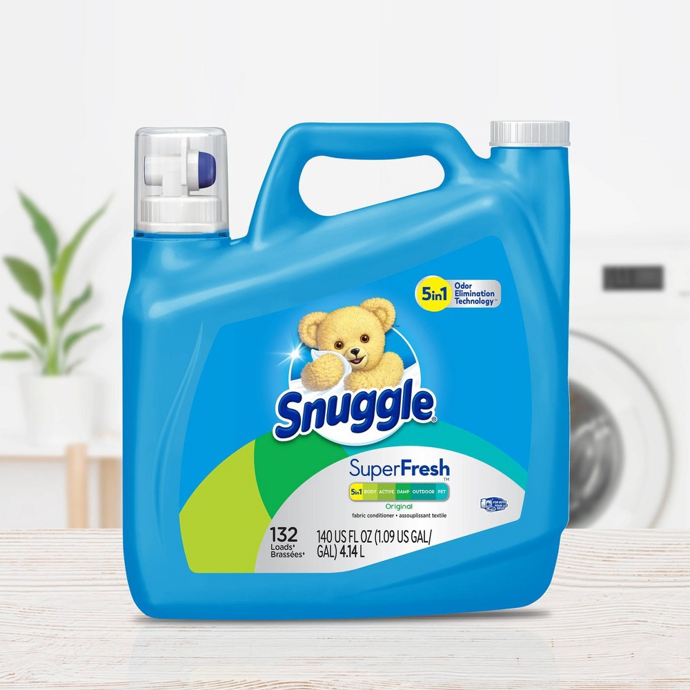 slide 6 of 6, Snuggle SuperFresh Liquid Fabric Softener - Original - 140 fl oz, 140 fl oz