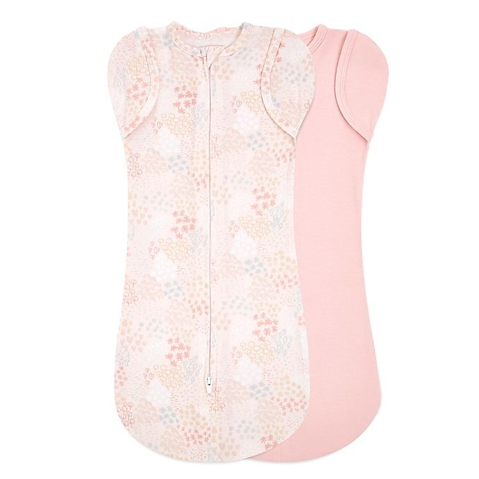 slide 1 of 6, aden + anais Newborn Tender Flower Snug Swaddle Blankets - Pink, 2 ct