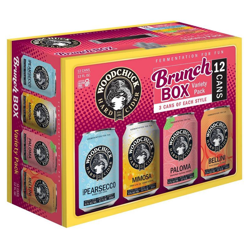 slide 1 of 6, Woodchuck Brunch Box Hard Cider - 12pk/12 fl oz Cans, 12 ct; 12 fl oz