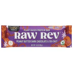 Raw Rev Plant-Based Peanut Butter Dark Chocolate & Sea Salt Protein Bar 1.6 oz