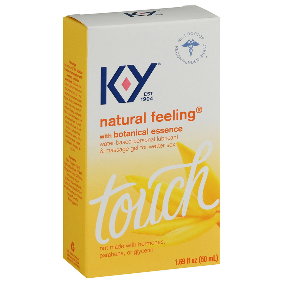 slide 2 of 9, K-Y Natural Feeling Lube with Botanical Essence, Personal Lubricant and Massage Gel, Water-Based Formula, Safe to Use with Silicone Toys and Condoms, For Men, Women and Couples, 1.69 FL OZ, 1.69 fl oz