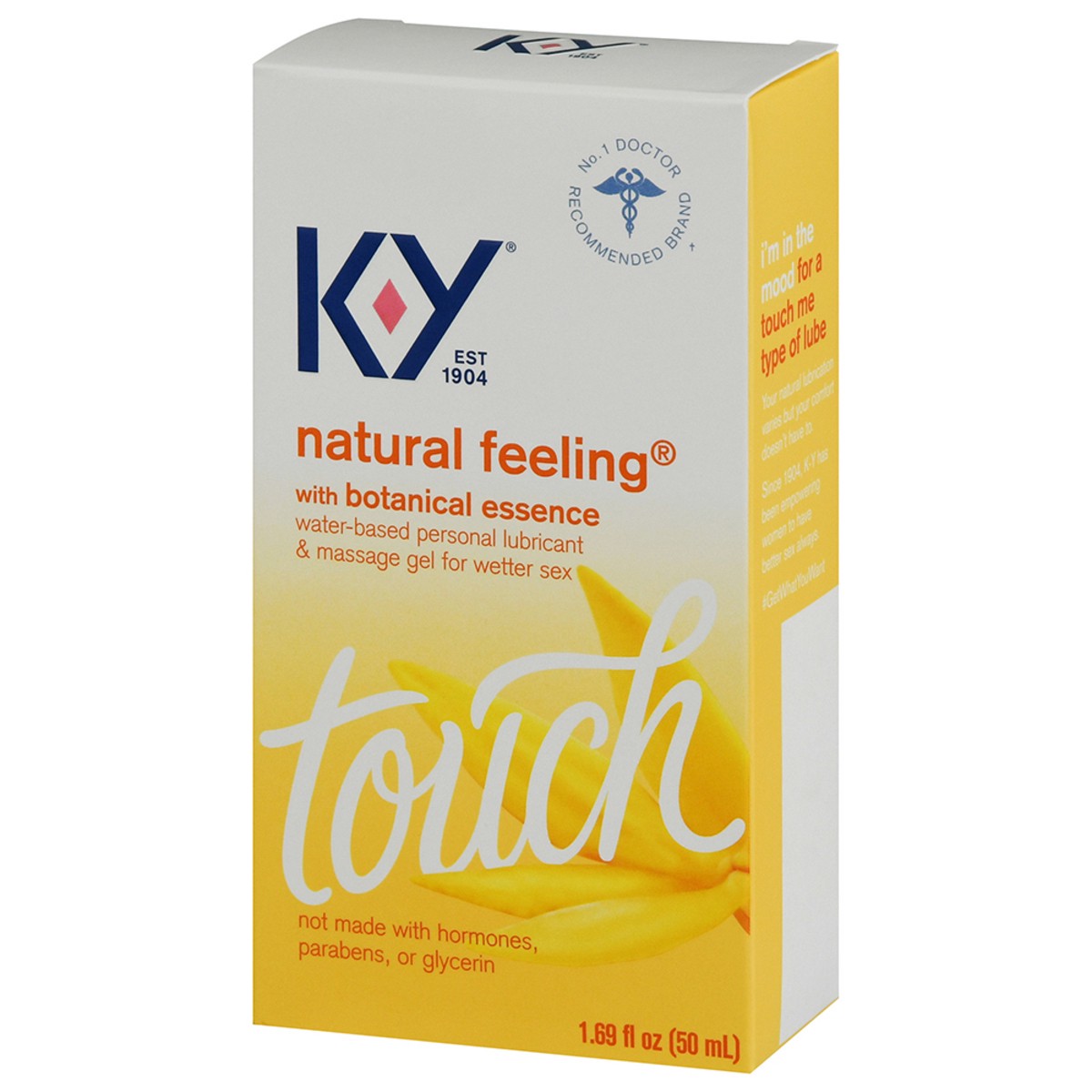 slide 3 of 9, K-Y Natural Feeling Lube with Botanical Essence, Personal Lubricant and Massage Gel, Water-Based Formula, Safe to Use with Silicone Toys and Condoms, For Men, Women and Couples, 1.69 FL OZ, 1.69 fl oz