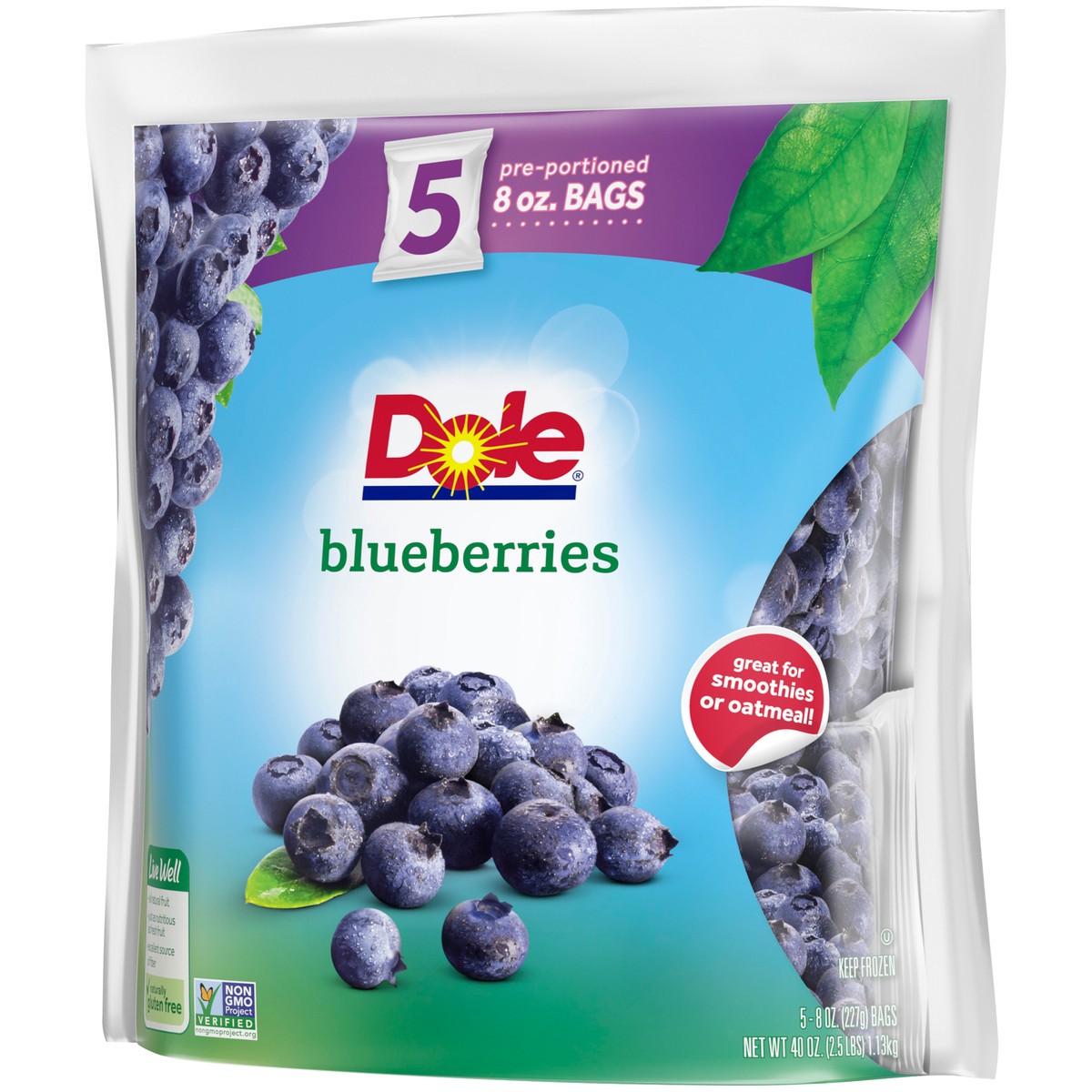 slide 3 of 9, Dole Blueberries Bags, 40 oz