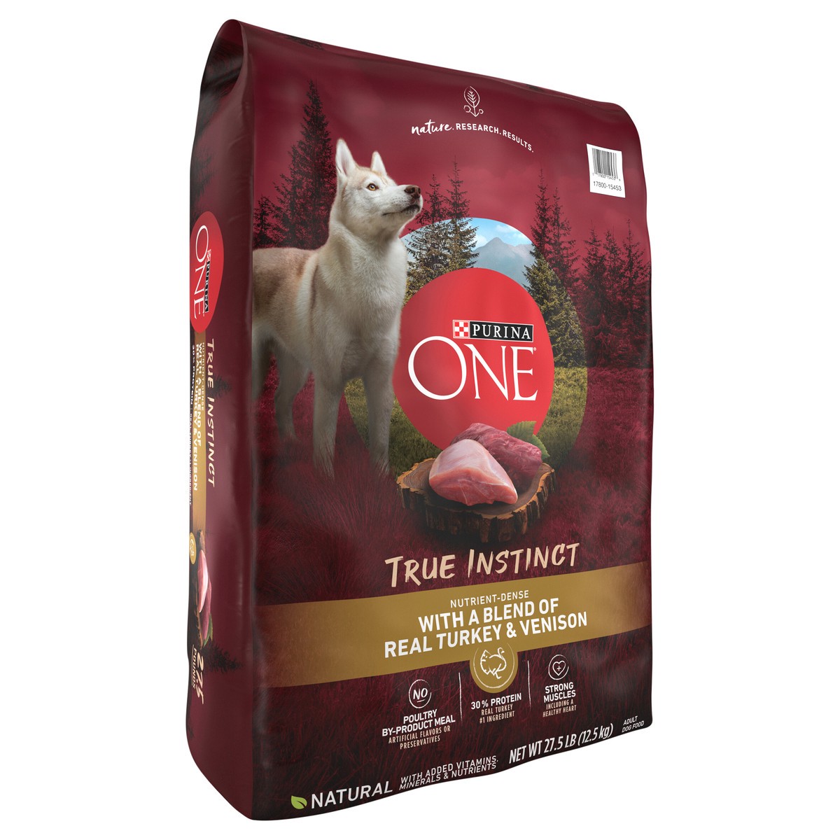 slide 8 of 8, Purina ONE True Instinct With A Blend Of Real Turkey and Venison Dry Dog Food - 27.5 lb. Bag, 27.5 lb