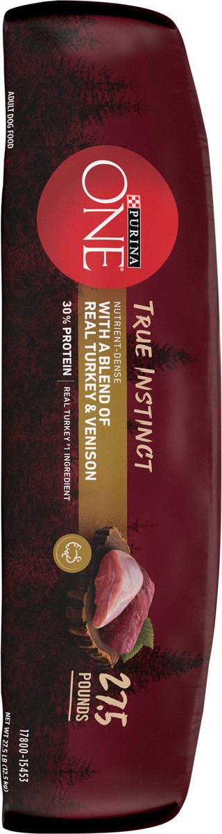 slide 6 of 8, Purina ONE True Instinct With A Blend Of Real Turkey and Venison Dry Dog Food - 27.5 lb. Bag, 27.5 lb