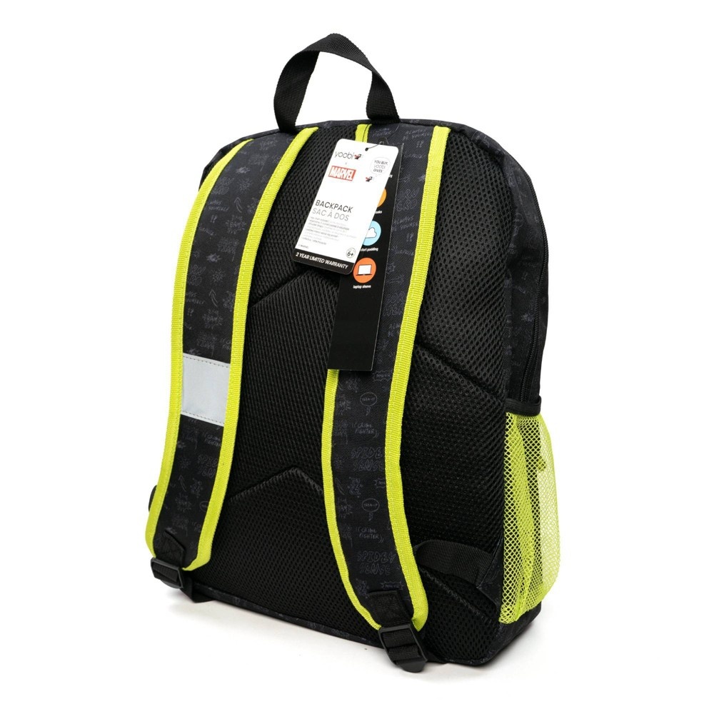 slide 2 of 7, Standard Spider-Man Swing On Kids' 19.7" Backpack Black - Yoobi, 1 ct