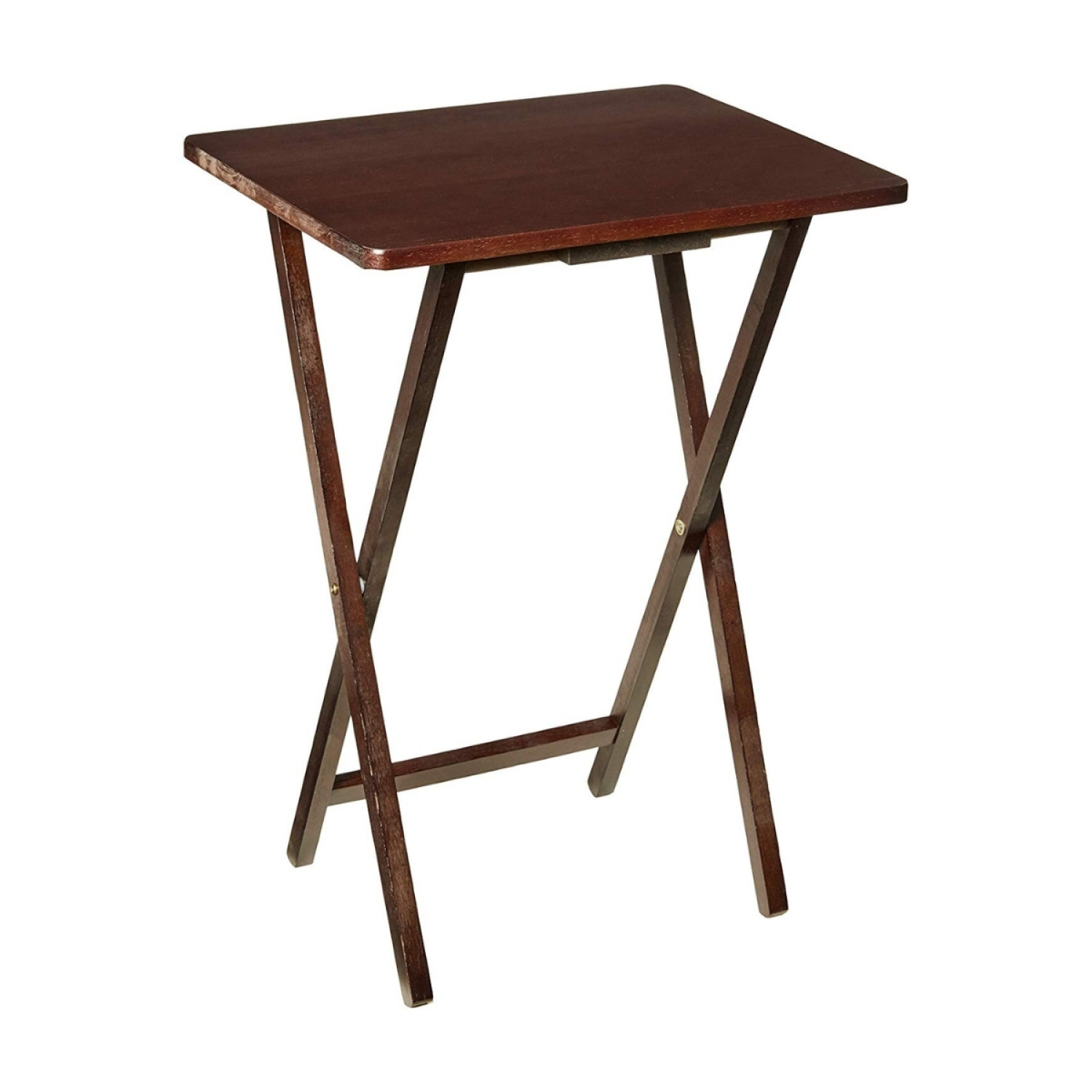 slide 6 of 8, Home Tray Table, L14.57 In X W19.09 In X H25.98 In, Single, Espresso Color., 25.98 in h