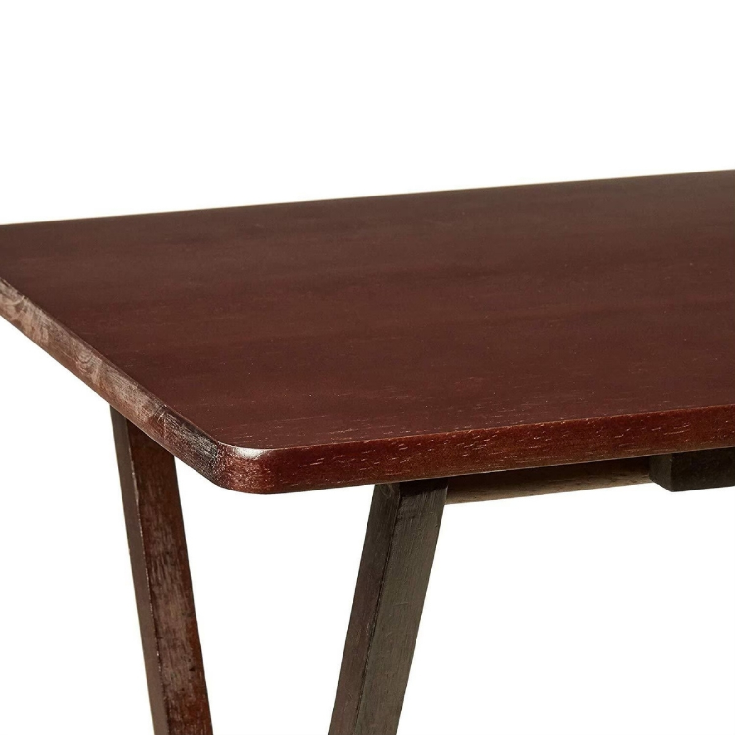 slide 5 of 8, Home Tray Table, L14.57 In X W19.09 In X H25.98 In, Single, Espresso Color., 25.98 in h