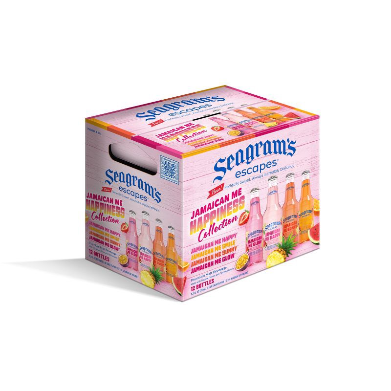 slide 3 of 11, Seagram's Escapes Seasonal Ice Variety Pack - 12/11.2 fl oz Bottle, 12/11.2 fl oz