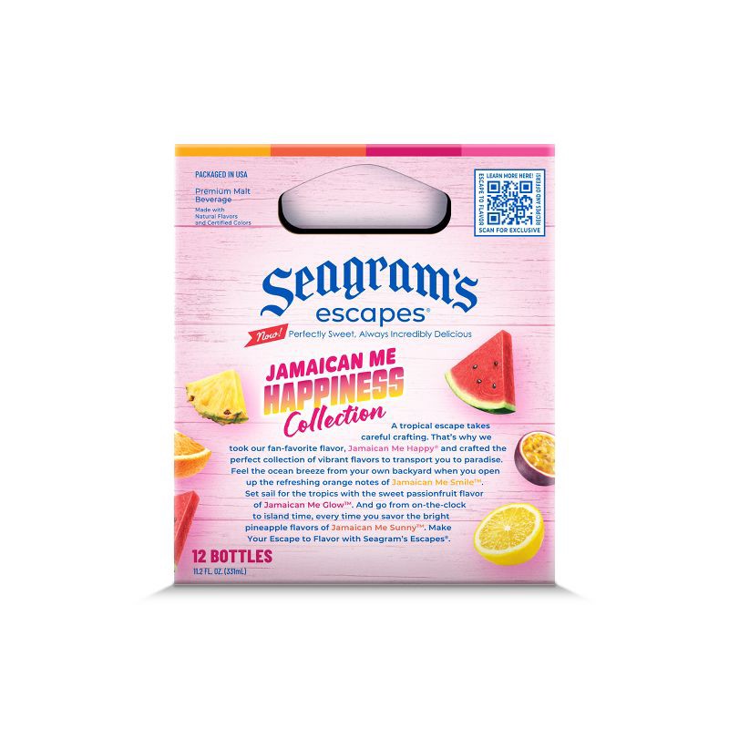 slide 6 of 11, Seagram's Escapes Seasonal Ice Variety Pack - 12/11.2 fl oz Bottle, 12/11.2 fl oz