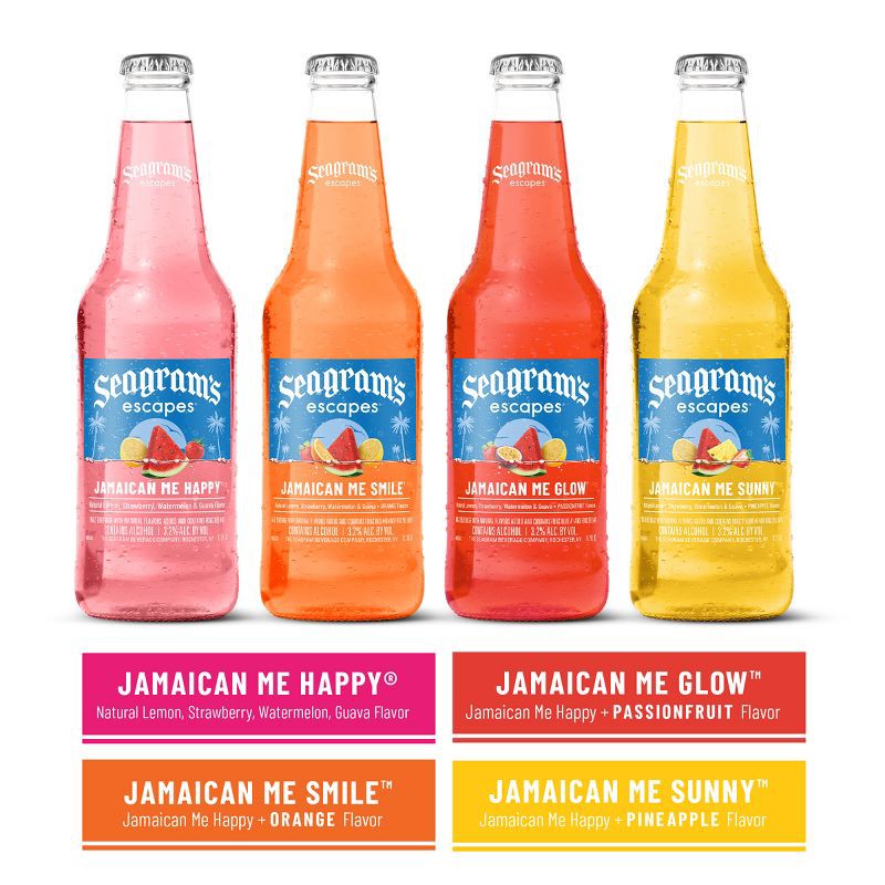 slide 8 of 11, Seagram's Escapes Seasonal Ice Variety Pack - 12/11.2 fl oz Bottle, 12/11.2 fl oz