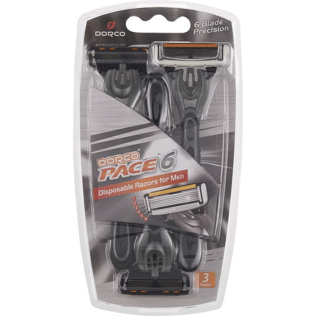slide 1 of 1, 6 Blade Disp 3Pk M, 1 ct