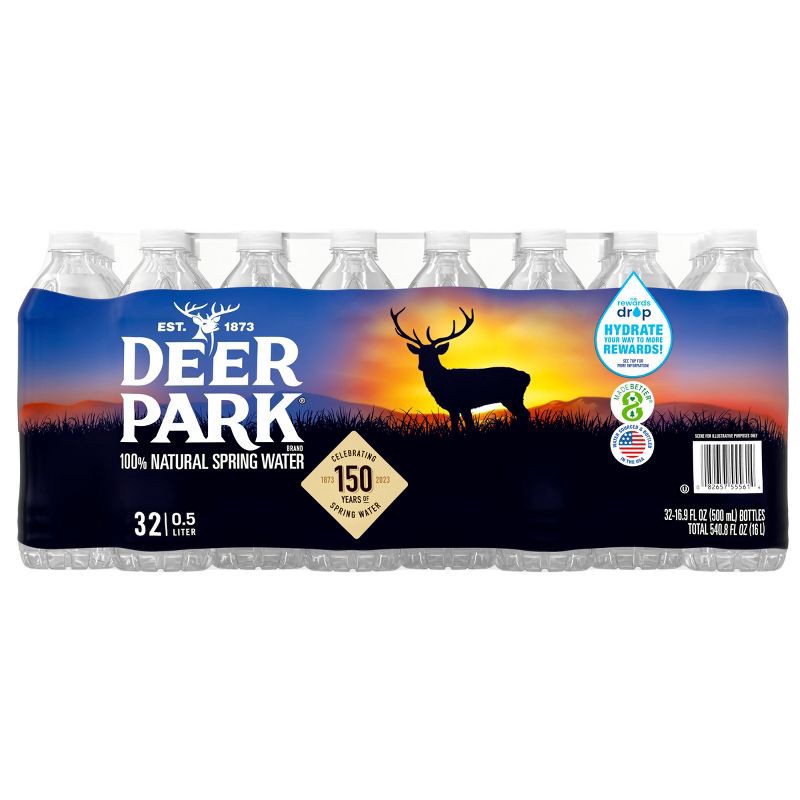 slide 2 of 11, Deer Park Spring Water - 32pk/16.9 fl oz Bottles, 32 ct, 16.9 fl oz