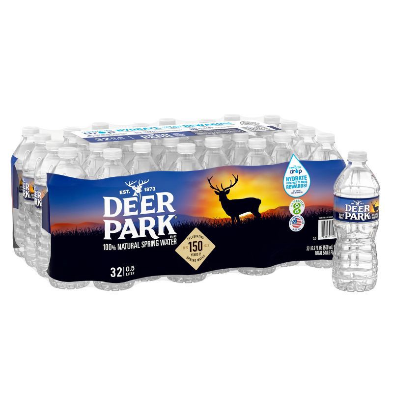 slide 1 of 11, Deer Park Spring Water - 32pk/16.9 fl oz Bottles, 32 ct, 16.9 fl oz