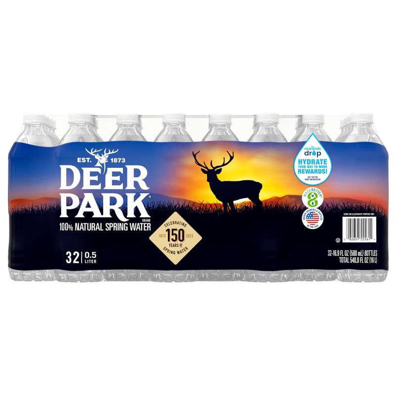 slide 3 of 11, Deer Park Spring Water - 32pk/16.9 fl oz Bottles, 32 ct, 16.9 fl oz