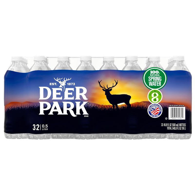 slide 9 of 11, Deer Park Spring Water - 32pk/16.9 fl oz Bottles, 32 ct, 16.9 fl oz