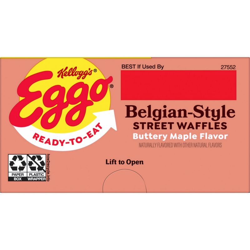 slide 8 of 9, Eggo Maple Liege Grab & Go Frozen Waffle - 7.76oz/4ct, 7.76 oz, 4 ct