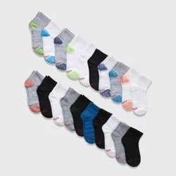 Hanes Boys' 20pk Ankle Socks - Colors May Vary M