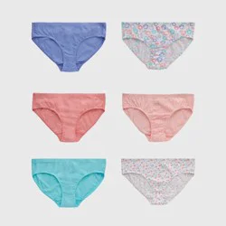 Hanes Premium Girls' 6pk Comfort Hipster - Colors May Vary 12