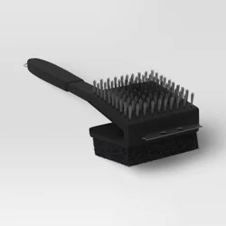 Oversized Dual Grill Brush - Room Essentials™: Polypropylene Handle, No Assembly Required