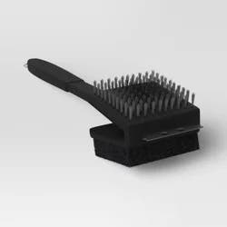 Oversized Dual Grill Brush - Room Essentials™: Polypropylene Handle, No Assembly Required
