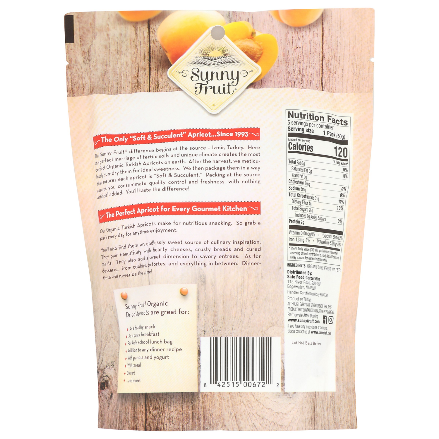 slide 2 of 2, Sunny Fruit Apricots, 8.8 oz