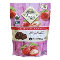Sunny Fruit Organic Dried Strawberries 5 pack / 0.7 oz each