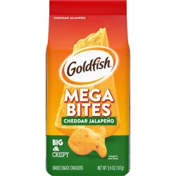 Goldfish Mega Bites Cheddar Jalapeno Crackers Bag - 5.9oz