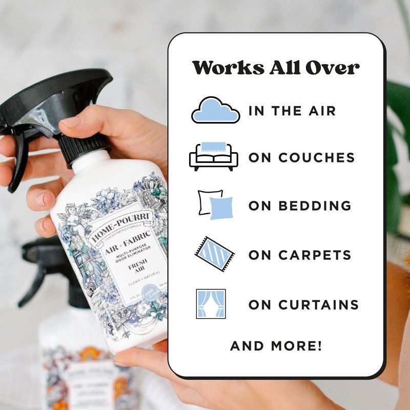 slide 5 of 10, Poo-Pourri Air + Fabric Multi-Purpose Air Freshener - Fresh Air - 11 fl oz, 11 fl oz