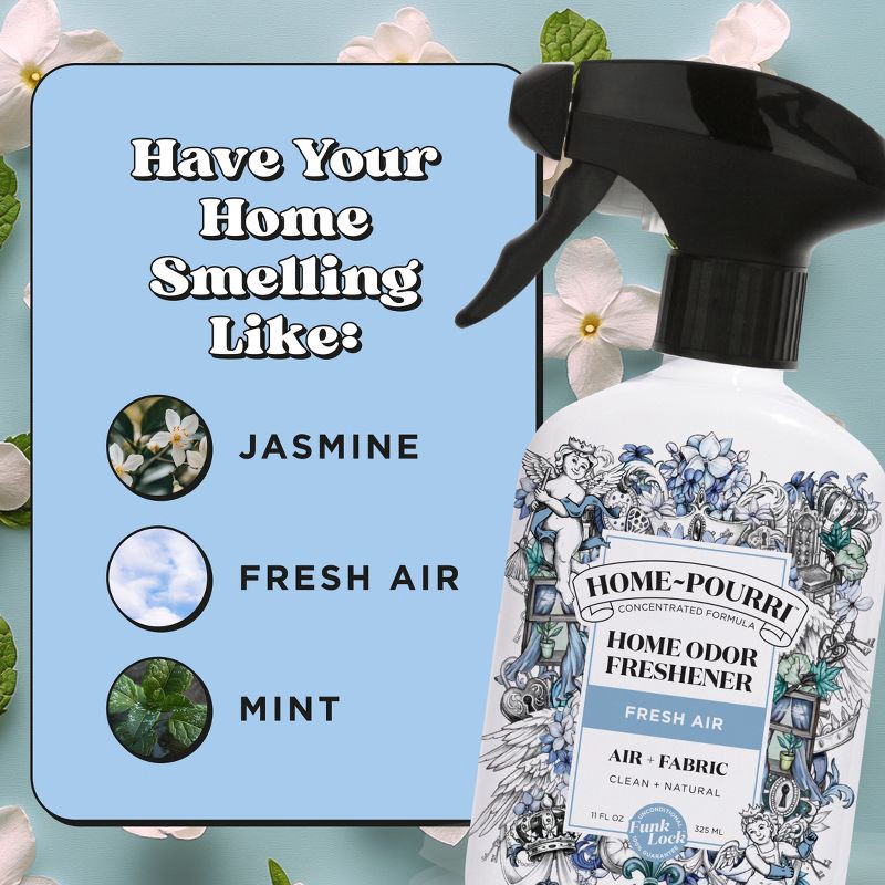 slide 7 of 10, Poo-Pourri Air + Fabric Multi-Purpose Air Freshener - Fresh Air - 11 fl oz, 11 fl oz