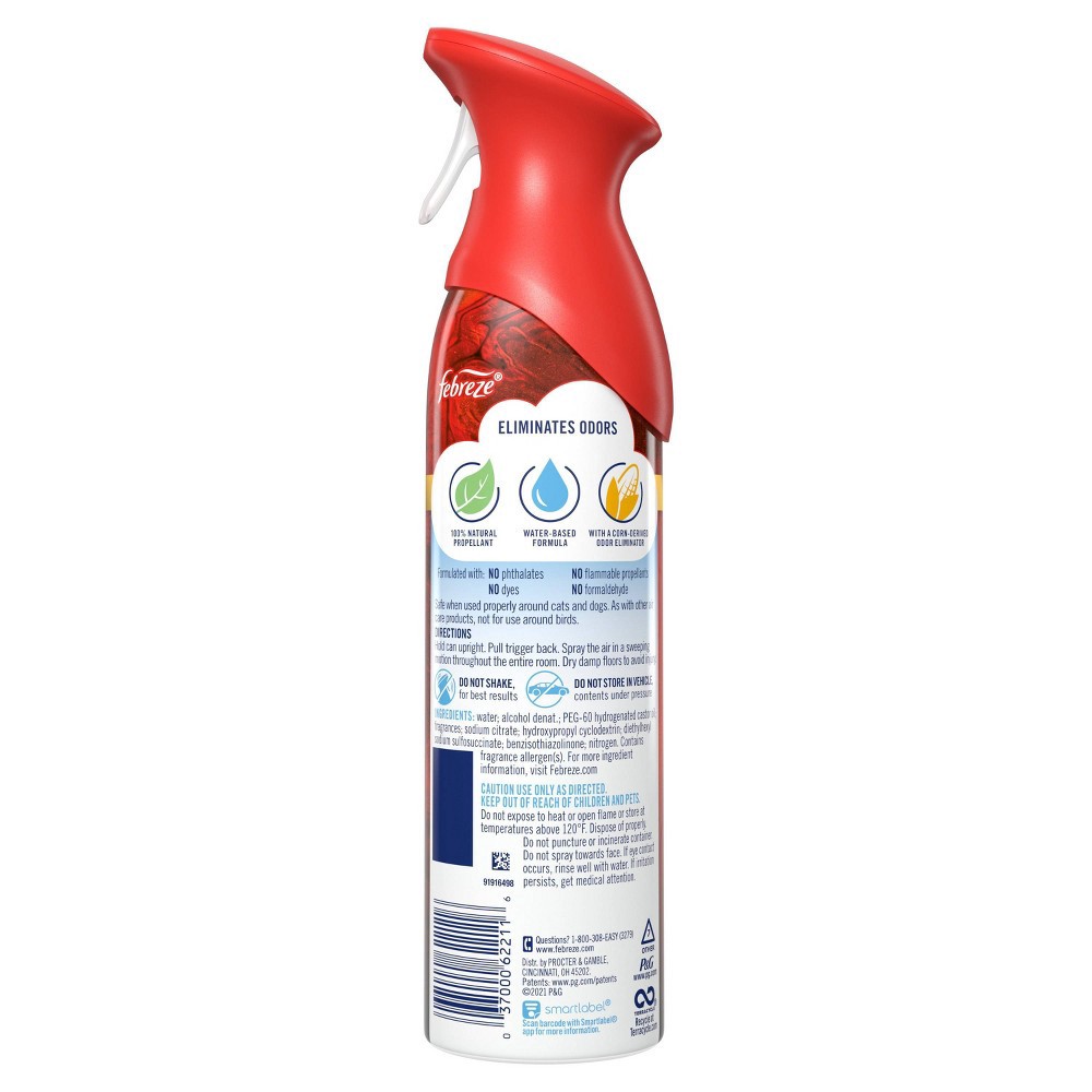 slide 3 of 6, Febreze Air Effects Odor-Eliminating Air Freshener - Ember - 8.8 oz, 8.8 oz