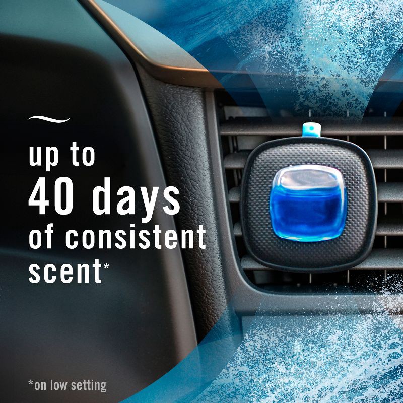 slide 6 of 12, Febreze Car Air Freshener Vent Clip - Ocean - 0.22 fl oz/3pk, 0.22 fl oz, 3 ct