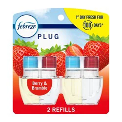 Febreze Odor-Fighting Fade Defy Plug Air Freshener Refill - Berry & Bramble - 0.87 fl oz