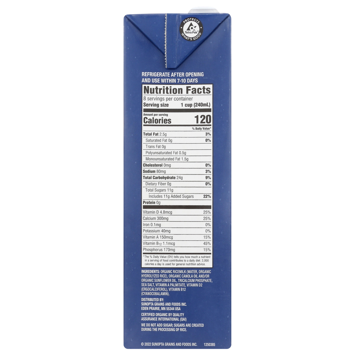 slide 3 of 3, Rice Dream Organic Enriched Original Rice Non-Dairy Beverage - 64 fl oz, 64 oz