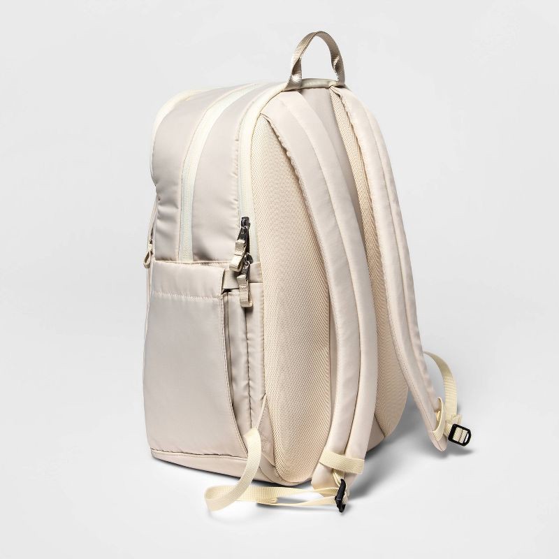 slide 3 of 6, 17.5" Lifestyle Backpack Off-White - All in Motion™: High School Solid Twill Bag, 1 ct