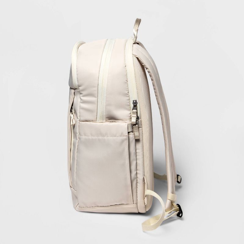 slide 4 of 6, 17.5" Lifestyle Backpack Off-White - All in Motion™: High School Solid Twill Bag, 1 ct
