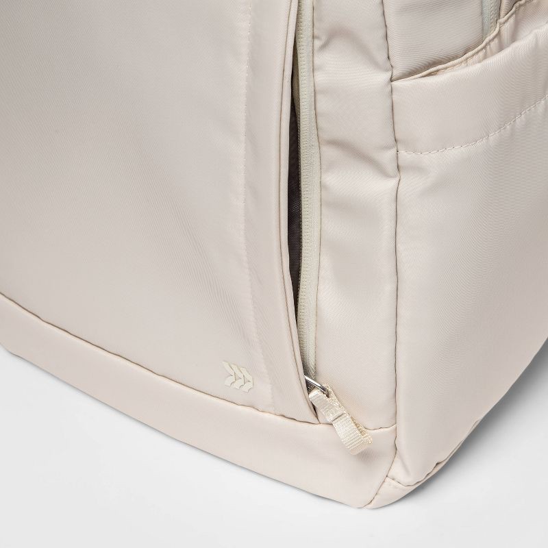 slide 6 of 6, 17.5" Lifestyle Backpack Off-White - All in Motion™: High School Solid Twill Bag, 1 ct