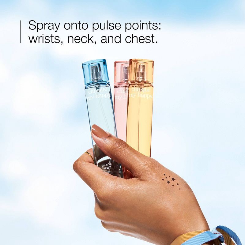 slide 5 of 7, Clinique My Happy Indigo Mist Perfume Spray - 0.5 fl oz - Ulta Beauty, 0.5 fl oz