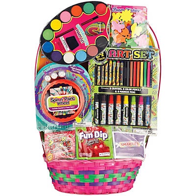 slide 1 of 1, Wonder Treats Art Set Easter Basket, Large, 1 ct