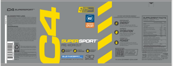 slide 2 of 4, C4 Sport Super Sport Pre-Workout , Blue Raspberry, 7.9 oz