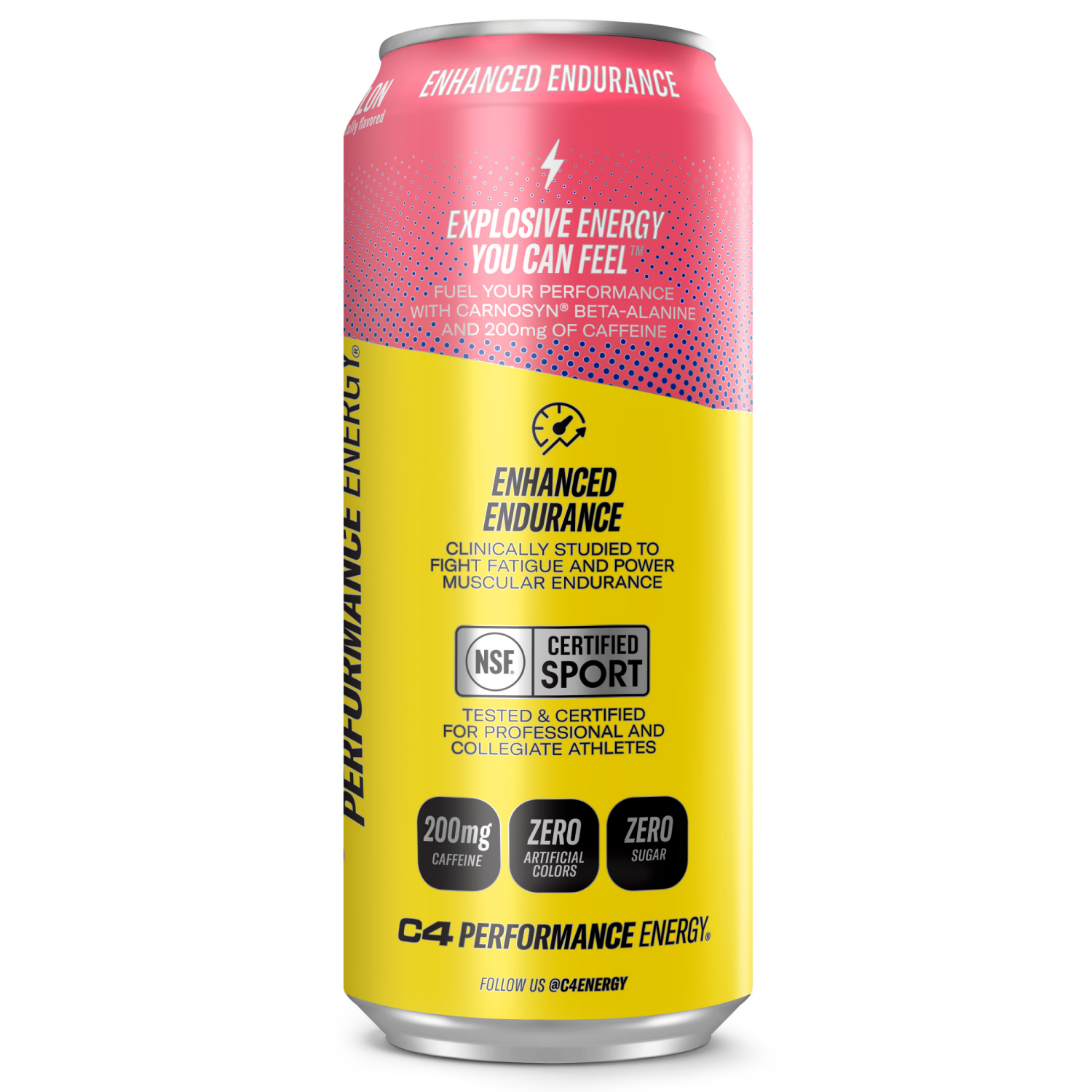 slide 2 of 4, C4 Sport Performance Jolly Watermelon Energy Drink, 16 fl oz can, 16 fl oz