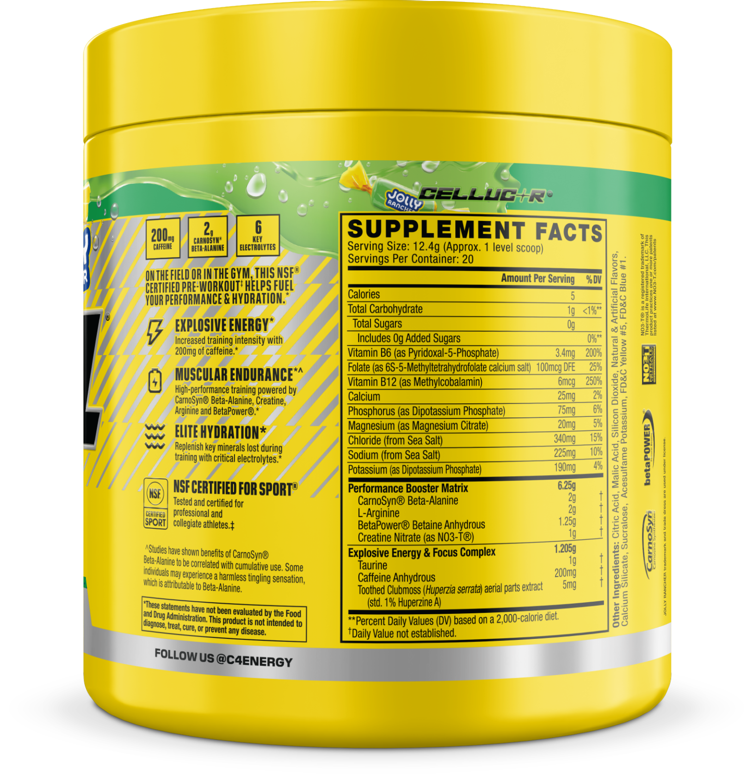 slide 2 of 3, C4 Sport Sport Green Apple Pre-Workout 8.7 oz, 8.7 oz