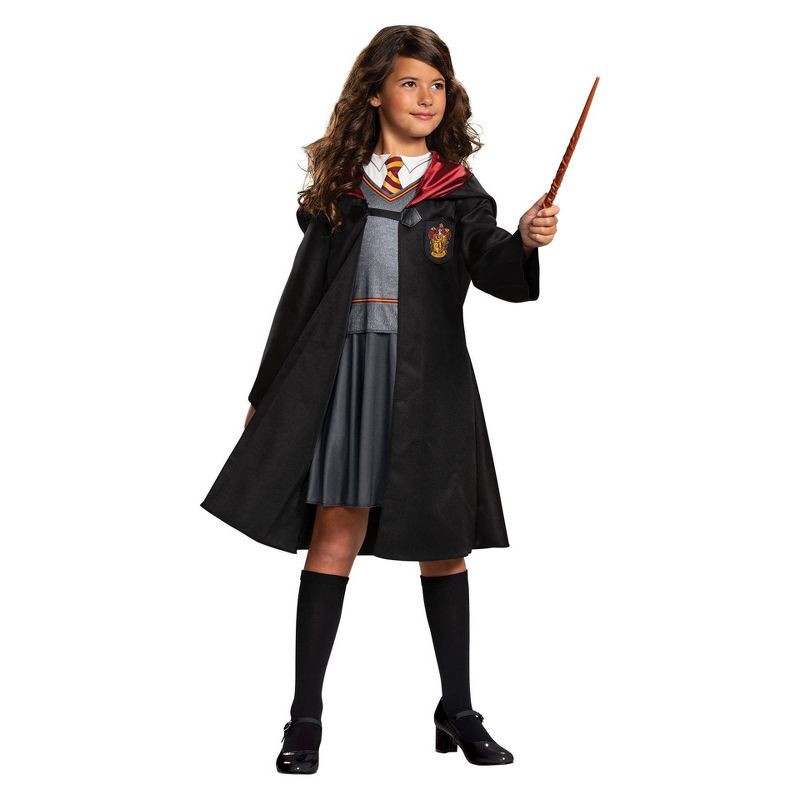 slide 1 of 7, Warner Bros. Kids' Harry Potter Hermione Granger Classic Halloween Costume Dress with Attached Robe S (4-6), 1 ct